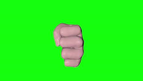 3d-fist-punch-hit-fight-hand-man-green-screen